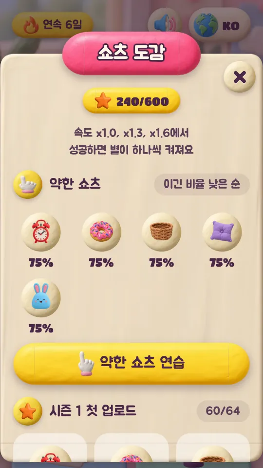 쇼츠 도감: 별과 약한 쇼츠.